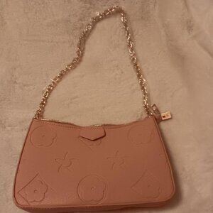 Pink Purse With Chain Strao